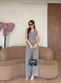 Summer Casual Sleeveless Blouse With Trouser Sets